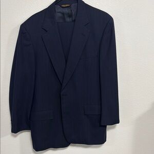 Brooks Brothers Blue Classic Suit with Notched Lapels